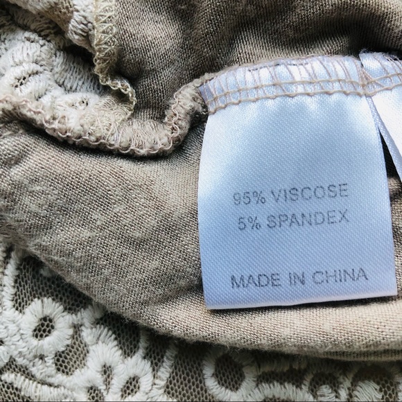 Saga Viscose Spandex Blend Open Front Hippie Boho Lace Cardigan with Pockets, M - Picture 7 of 15